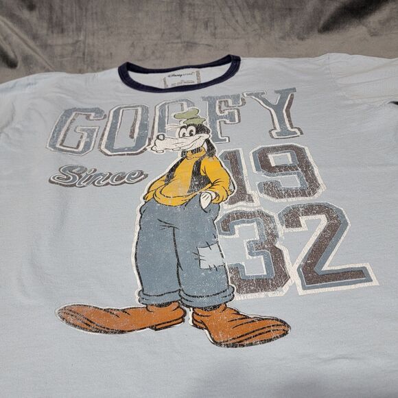Goofy Shirt, Adult XL, Light Blue Short Sleeve T-shirt - Picture 4 of 8